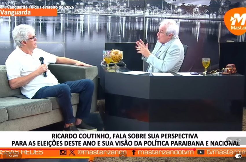  EXCLUSIVO: Ricardo Coutinho avalia cenário eleitoral e rejeita nomes cotados para o Governo da Paraíba