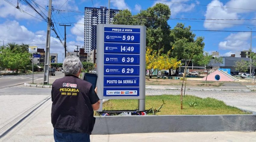  Procon-JP registra que preço da gasolina reduz em 50 postos e o menor valor do álcool volta a cair
