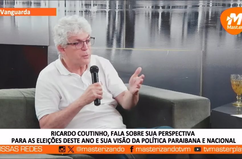  “Tenho caminhado muito”, afirma Ricardo Coutinho sobre nova candidatura à Câmara Federal
