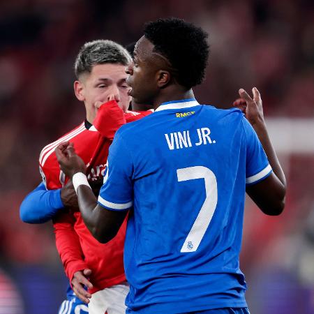  Atleta acusado de insultos racistas contra Vini Jr é suspenso da Champions