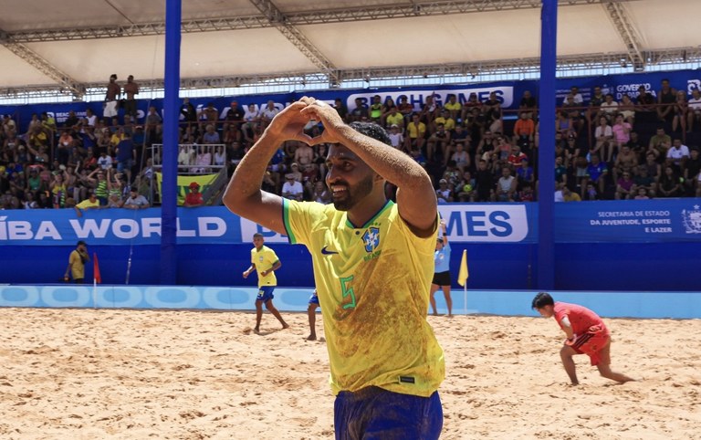  Paraíba World Beach Games: Brasil goleia Japão na estreia da Copa das Nações de Beach Soccer
