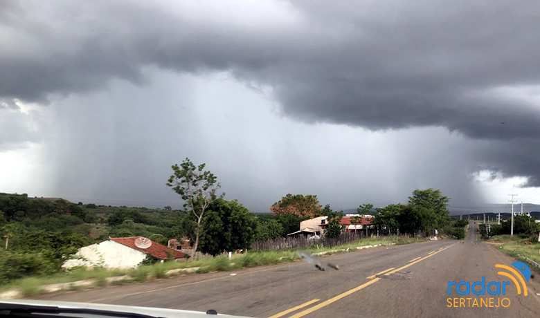  Inmet emite alerta de chuvas fortes para toda Paraíba; Sertão recebe aviso mais intenso
