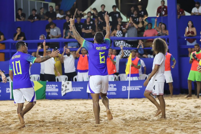  Paraíba World Beach Games: Brasil vence Estados Unidos e avança para final da Copa das Nações de Beach Soccer