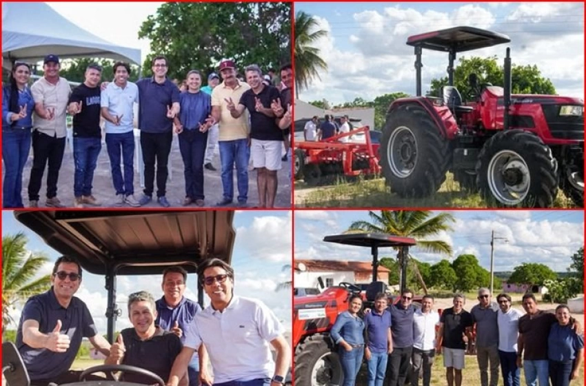  Gervásio Maia entrega trator equipado para apoiar agricultura familiar em Baraúna