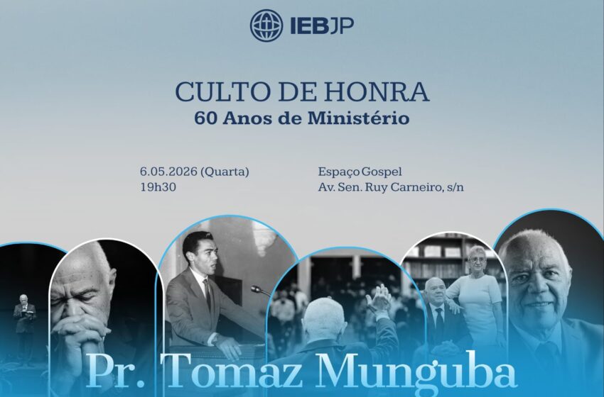  Celebração marca 60 anos de ministério pastoral do Rev. Tomaz Munguba em João Pessoa