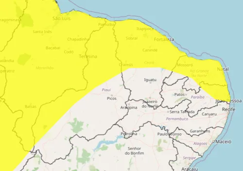  Inmet renova alerta de chuvas intensas para 86 cidades da Paraíba até a noite deste sábado (11)