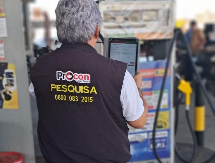  Pesquisa do Procon-JP registra redução de preço no litro da gasolina em 28 postos da Capital