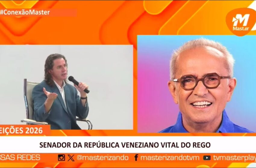  “Seria o retorno dele à casa”: Veneziano Vital do Rêgo comenta articulação após saída de Cícero Lucena de grupo político
