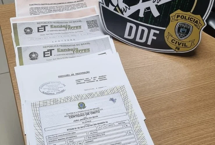  Homem é preso em João Pessoa por usar documentos falsos em tentativa de venda de terrenos