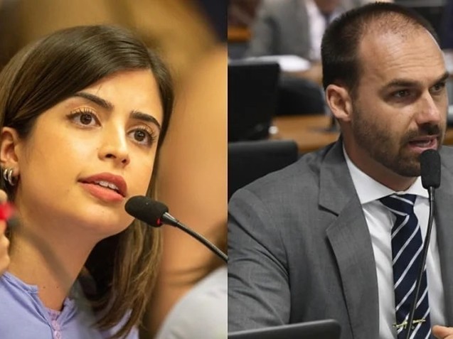  Mendonça interrompe julgamento de ação de Tabata Amaral contra Eduardo Bolsonaro por difamação