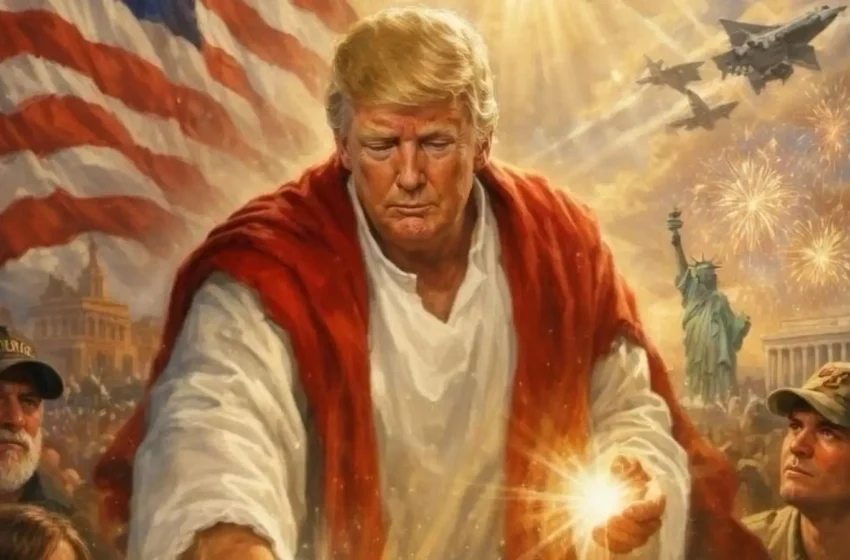  Após chamar papa de ‘fraco’, Trump posta imagem como Jesus, é acusado de blasfêmia e apaga publicação