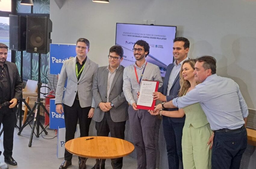  Novo voo direto entre Brasília e Campina Grande é inaugurado; Governo da Paraíba anuncia investimentos para o São João 2026