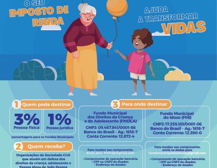  Prazo final do Imposto de Renda em João Pessoa é dia 31; contribuintes podem destinar parte do imposto a projetos sociais