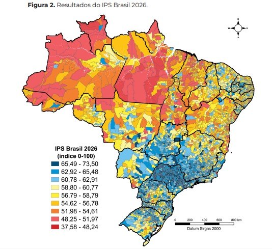  Paraíba lidera qualidade de vida no Nordeste pelo segundo ano consecutivo, segundo IPS Brasil 2026