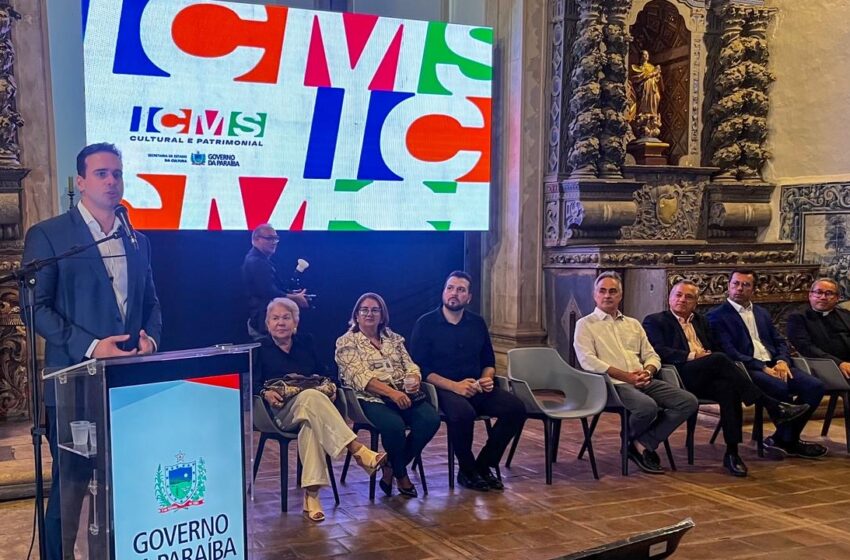  Governo da Paraíba abre inscrições para editais do ICMS Cultural e Patrimonial