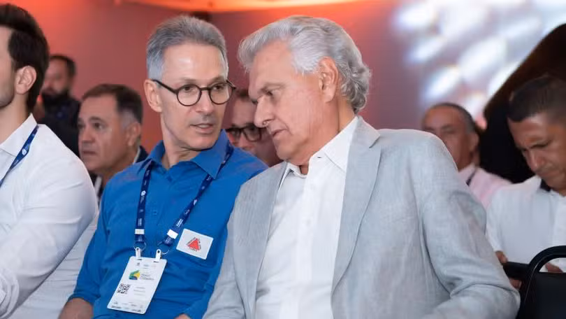  Caiado confirma novo encontro com Zema em meio a articulações para unir candidaturas da direita