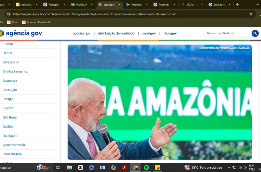  Lula participa da apresentação de dados da redução do desmatamento na região Amazônica e Cerrado