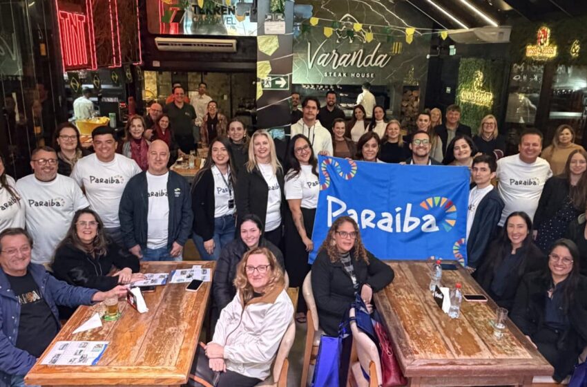  Paraíba promove roadshow inédito no Paraná para ampliar vendas de pacotes turísticos e fortalecer destino