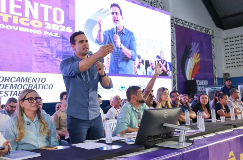  No Vale do Mamanguape, Lucas Ribeiro anuncia obras, inaugura serviços e participa de plenária do Orçamento Democrático