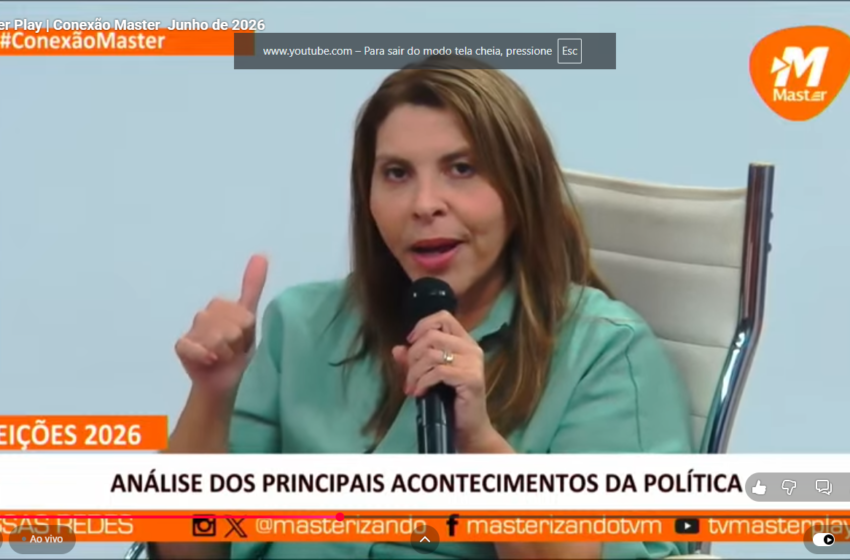  Em debate no Conexão Master, Eliza Virgínia critica declarações de Lula relacionadas ao consumo de bebidas alcoólicas