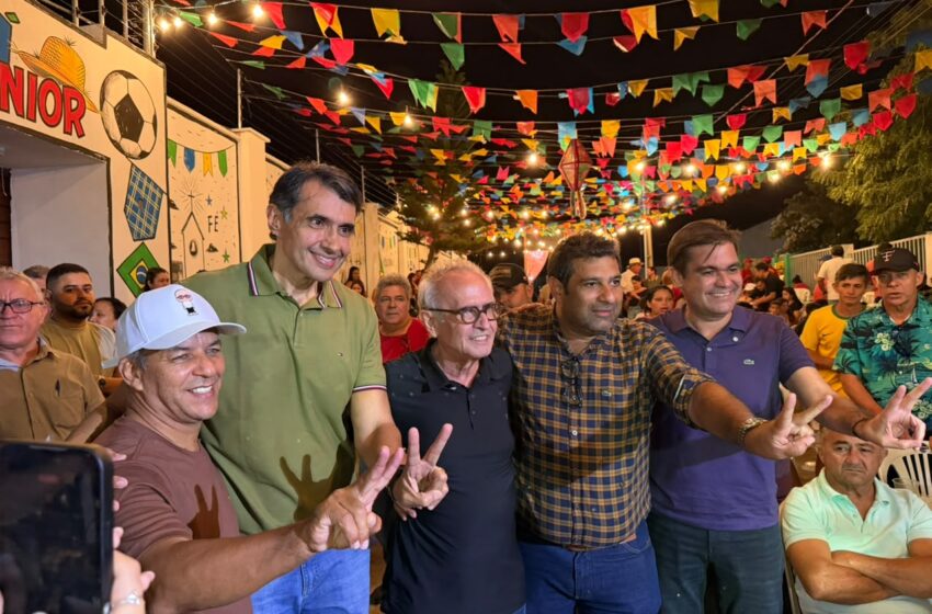  Cícero Lucena é recebido por lideranças locais em festejos juninos de Araruna, Teixeira e Santa Luzia