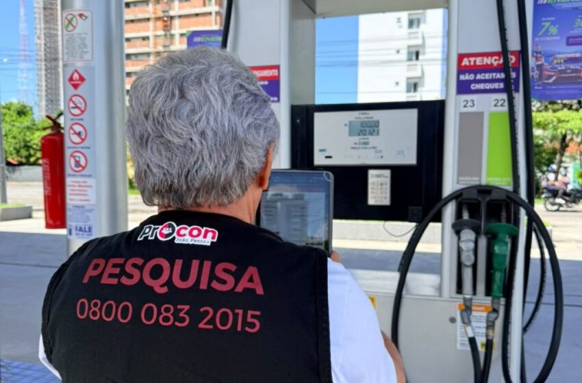  Pesquisa do Procon-JP aponta gasolina comum entre R$ 6,23 e R$ 6,90
