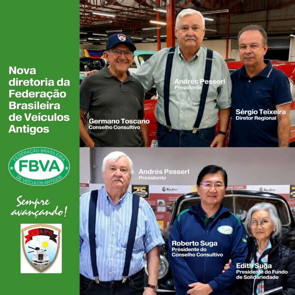  Sérgio Augusto Teixeira é reconduzido à diretoria da FBVA; Germano Toscano assume Conselho Consultivo