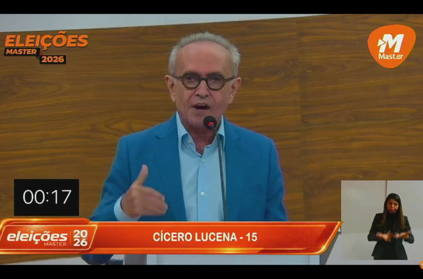  No primeiro embate do Debate Master, Efraim questiona Cícero sobre violência e ex-prefeito critica ausência de Lucas Ribeiro