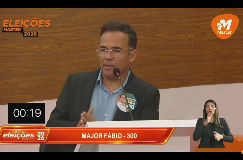  Major Fábio critica Ponte do Futuro durante debate da TV Master e promete auditar recursos destinados à Paraíba