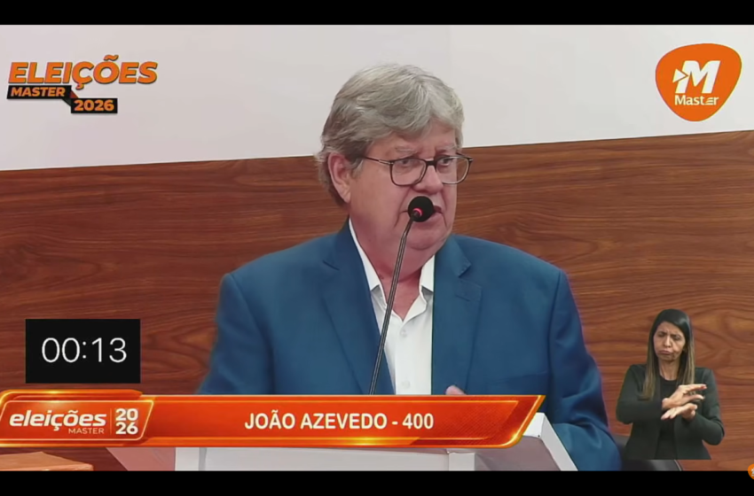  João Azevêdo destaca ações na saúde e cita Paraíba Contra o Câncer durante debate