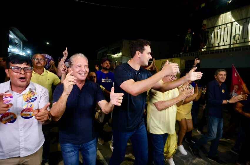  Em caminhada no Zé Pinheiro, Lucas Ribeiro diz que Nabor será ponte no Senado