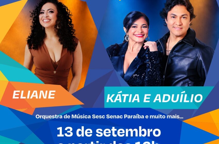 Sesc celebra 80 anos com programação gratuita em seis cidades da Paraíba neste domingo, dia 13 de setembro