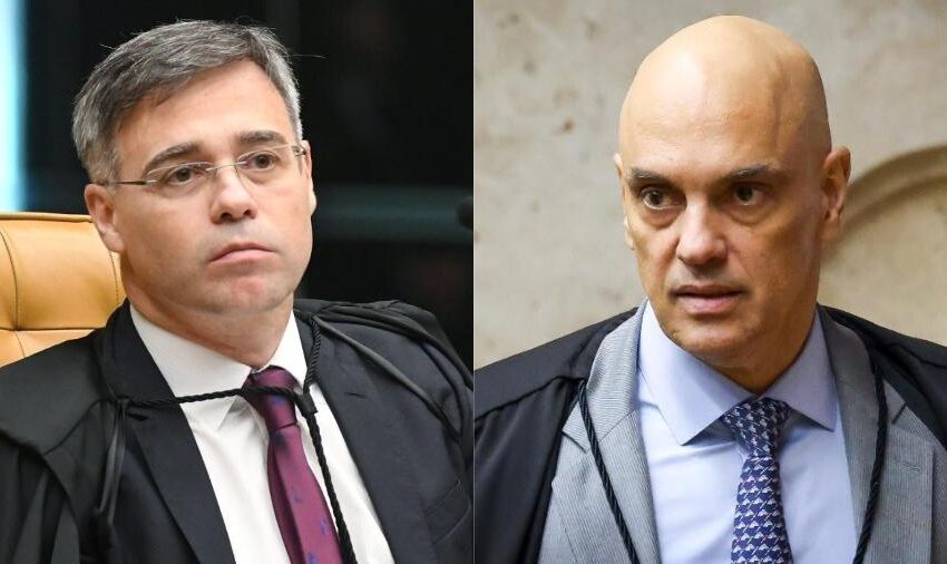  Moraes e André Mendonça batem boca durante sessão do STF
