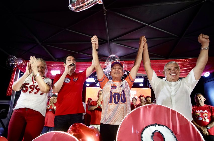 Nabor reúne lideranças e população em carreata e passeata em Alhandra